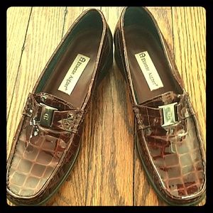 Etienne Aigner mock croc loafers